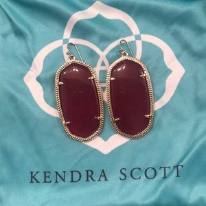 Maroon Kendra Scott Earrings